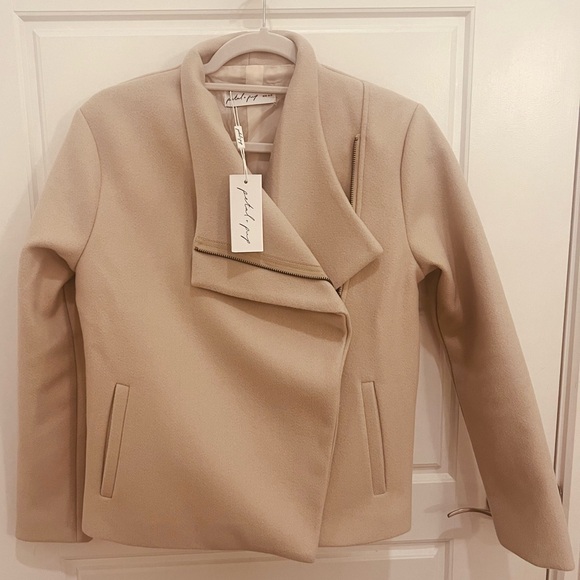 ZIP FRONT JACKET - BEIGE XS - Picture 9 of 13
